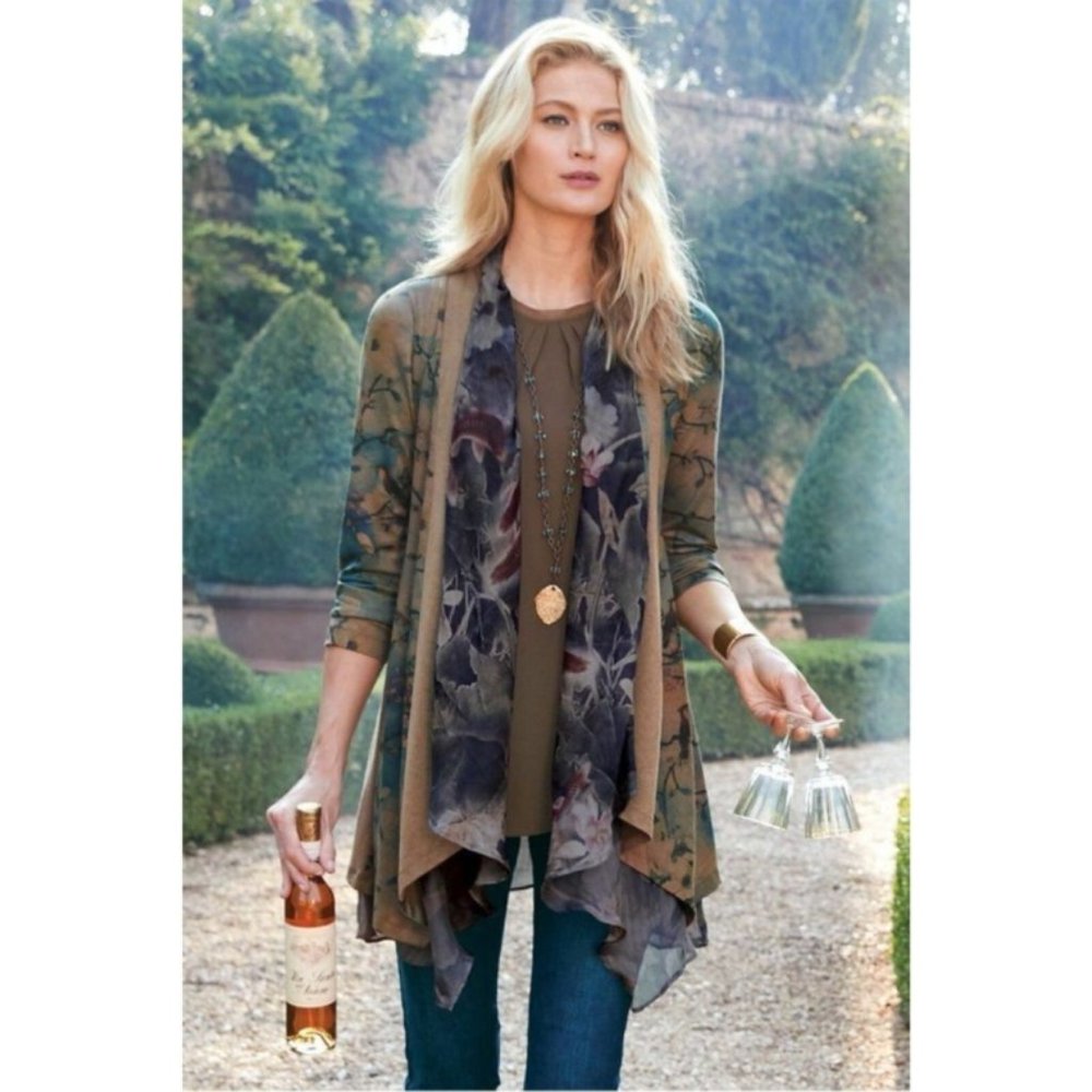 Soft Surroundings Tea Gardens Topper 3X